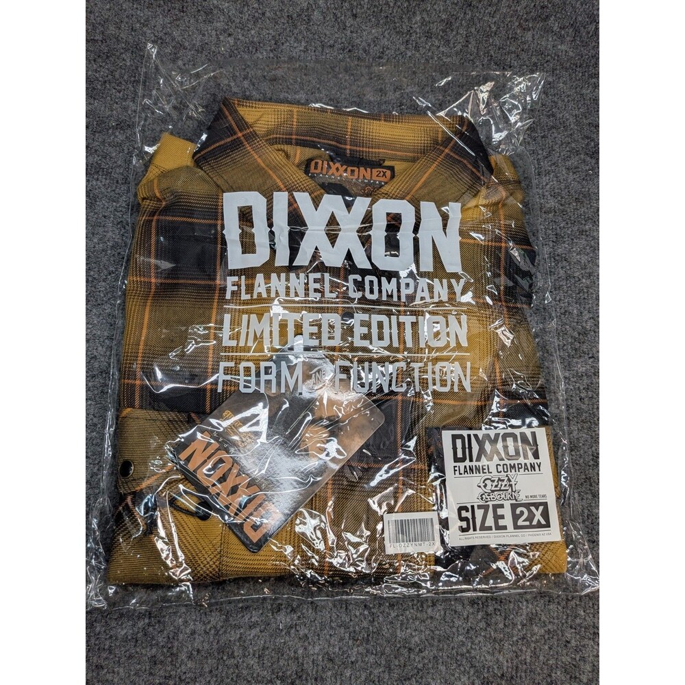 Dixxon Ozzy Osbourne No More Tears Flannel 2X XXL Limited Edition NWT